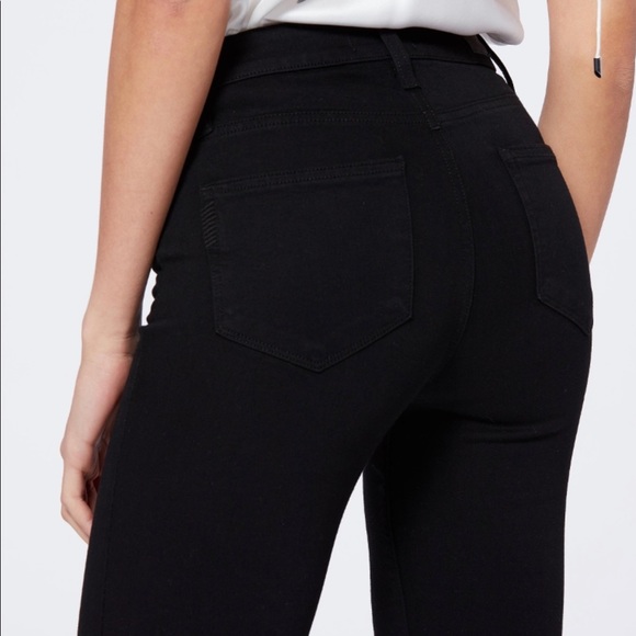 Paige Hoxton Straight Leg Black Denim Sz 26 NEVER WORN - Picture 4 of 10